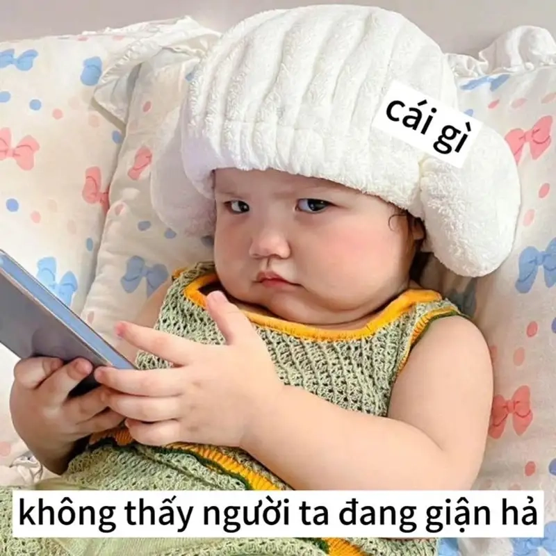 Sưu tầm trọn bộ meme em bé cute hài hước khiến ai cũng cười nghiêng ngả