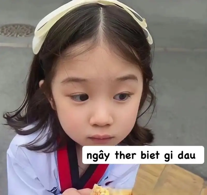 Tải ngay avatar meme ảnh em bé cute cho Facebook