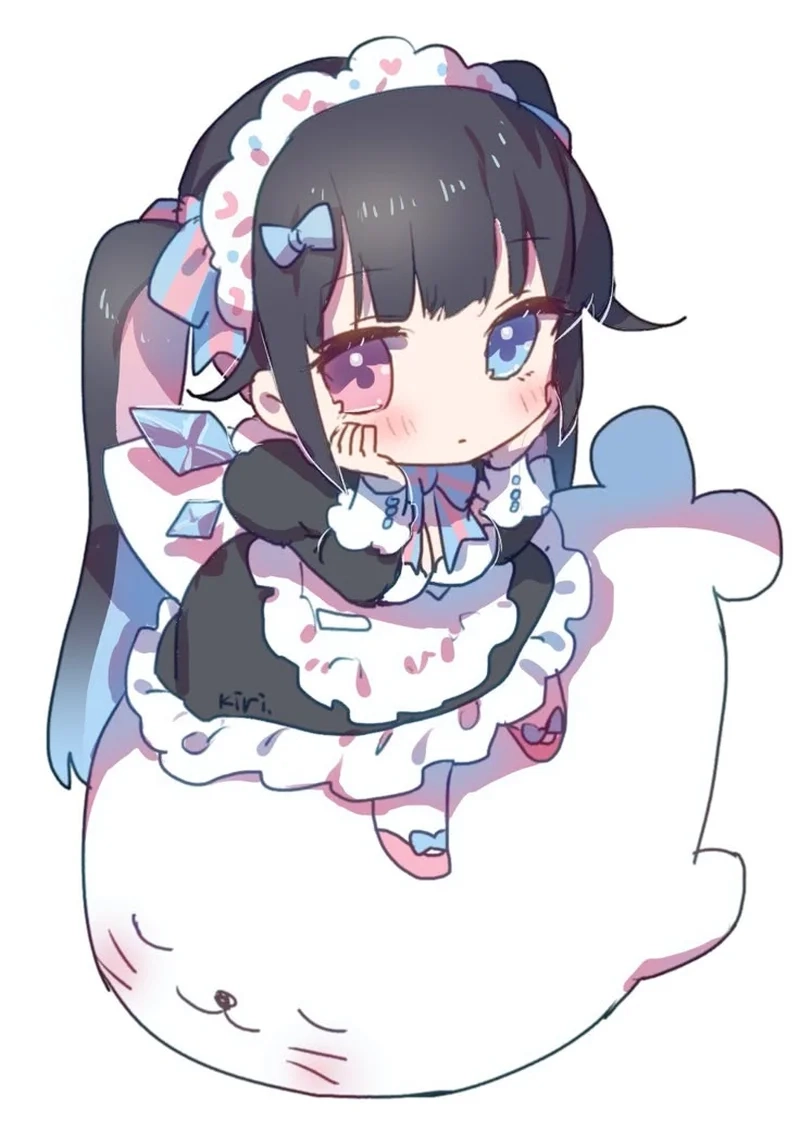 Ngất ngây với bộ hình anime nữ chibi đẹp dễ thương