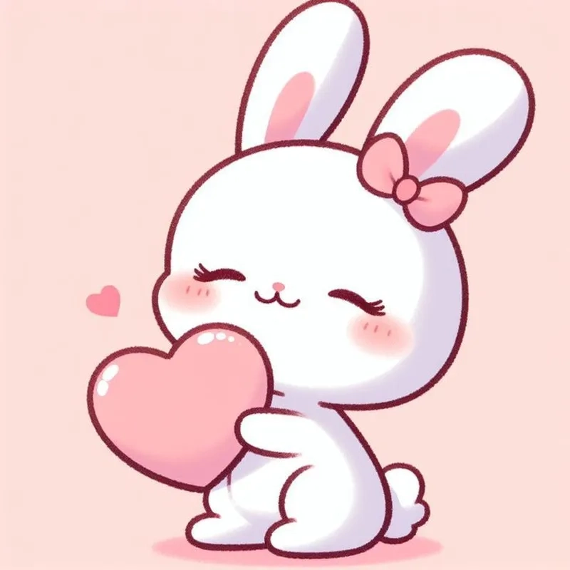 Siêu đáng yêu với chibi cute thỏ cute dễ thương