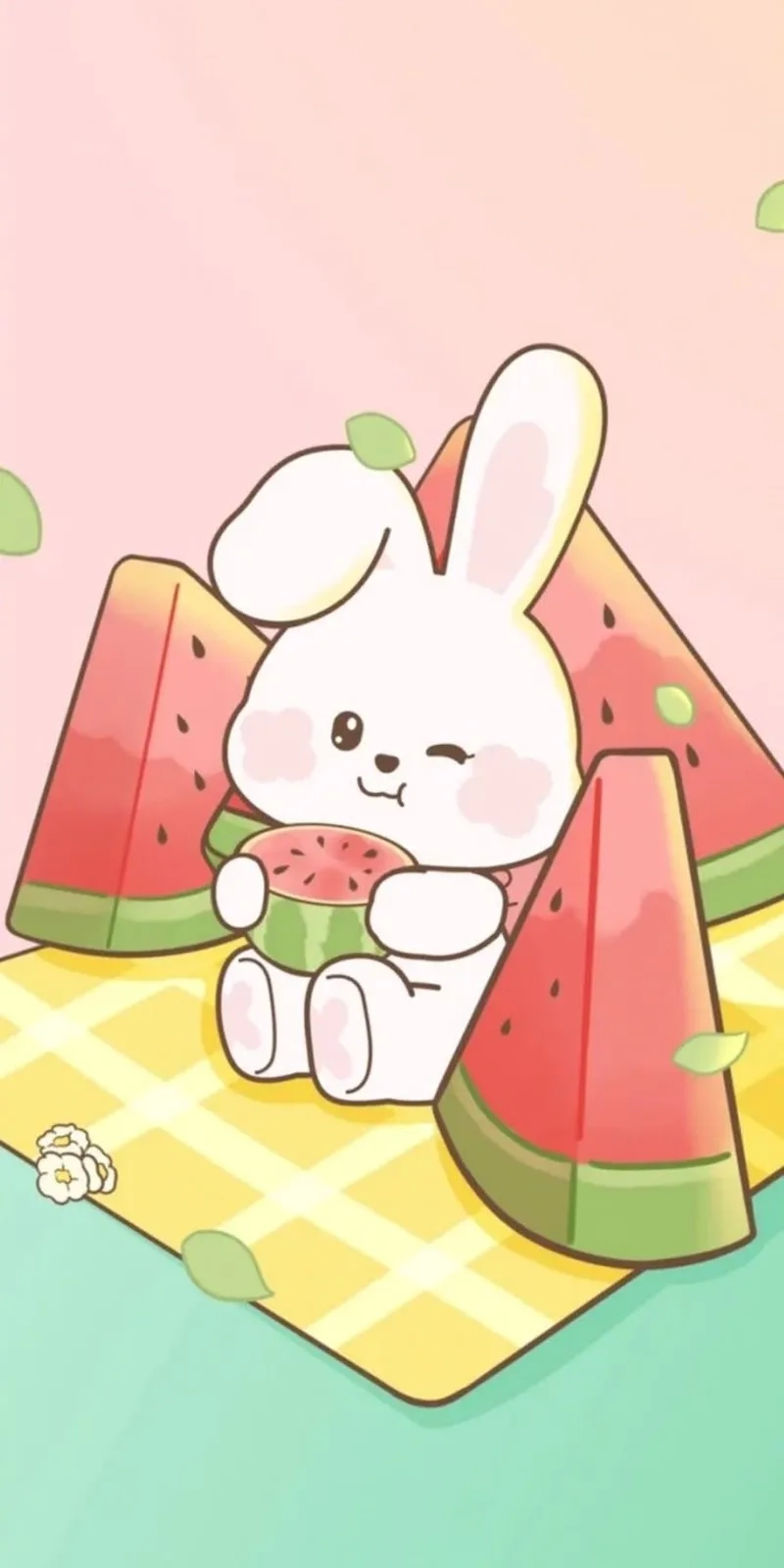 Ngọt ngào cùng hình cute chibi thỏ dễ thương