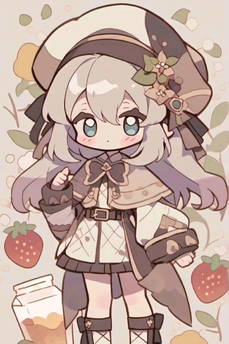Bộ sưu tập hình anime nữ cute chibi lung linh đáng yêu