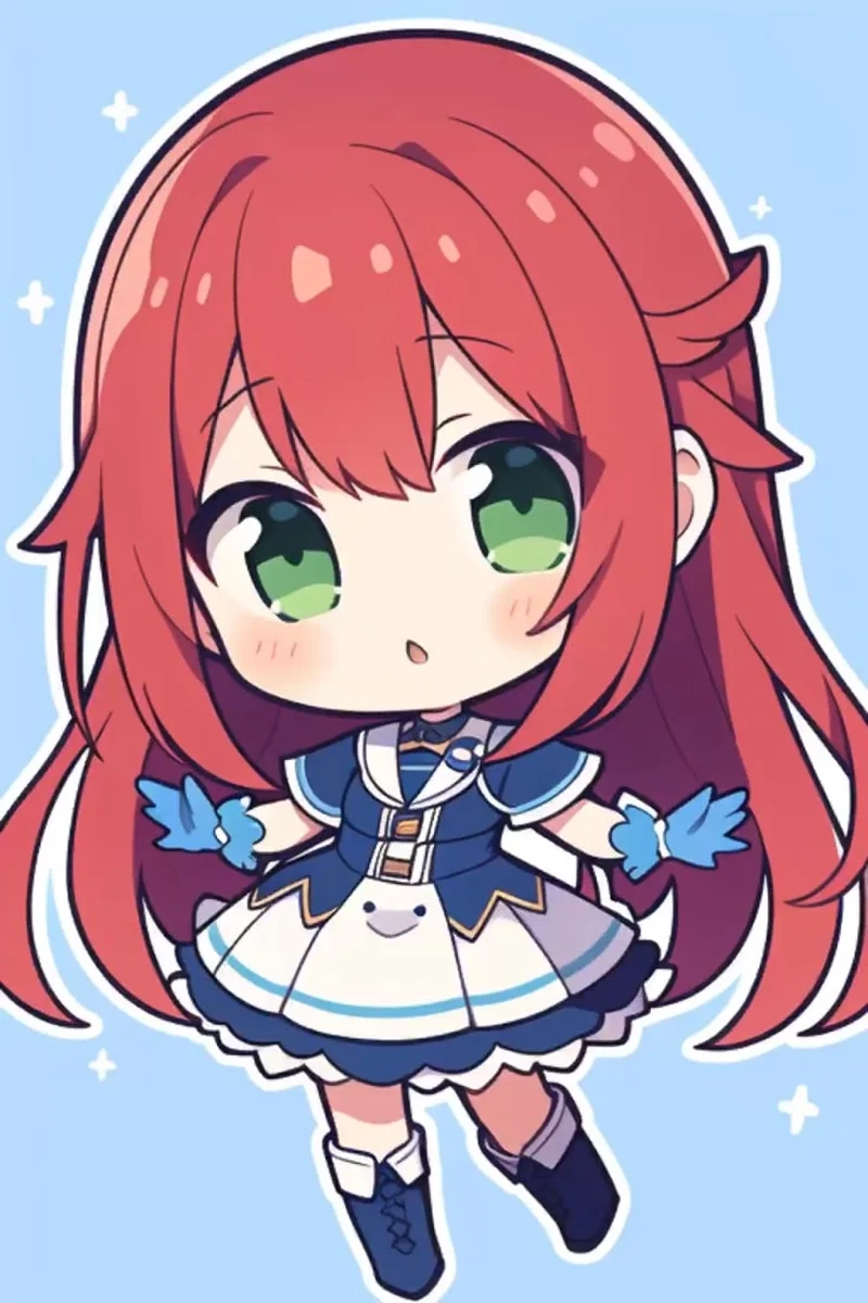 Ngắm trọn vẹn bộ ảnh anime nữ cute chibi ngọt ngào