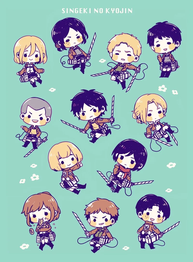 Xem ngay các tác phẩm nghệ thuật từ aot chibi fanart