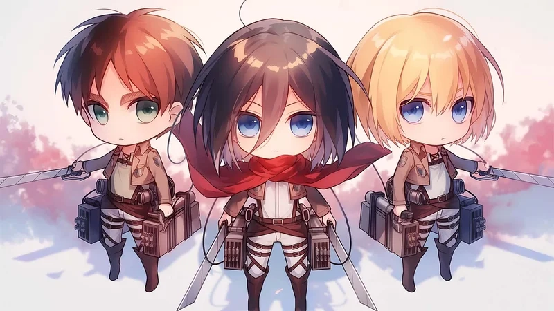 Khám phá thế giới attack on titan chibi đầy màu sắc