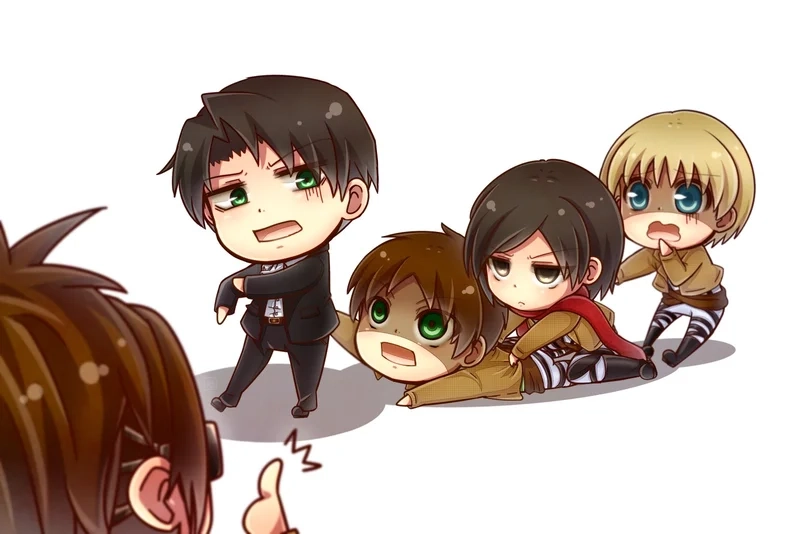 Trang trí laptop bằng attack on titan sticker độc đáo