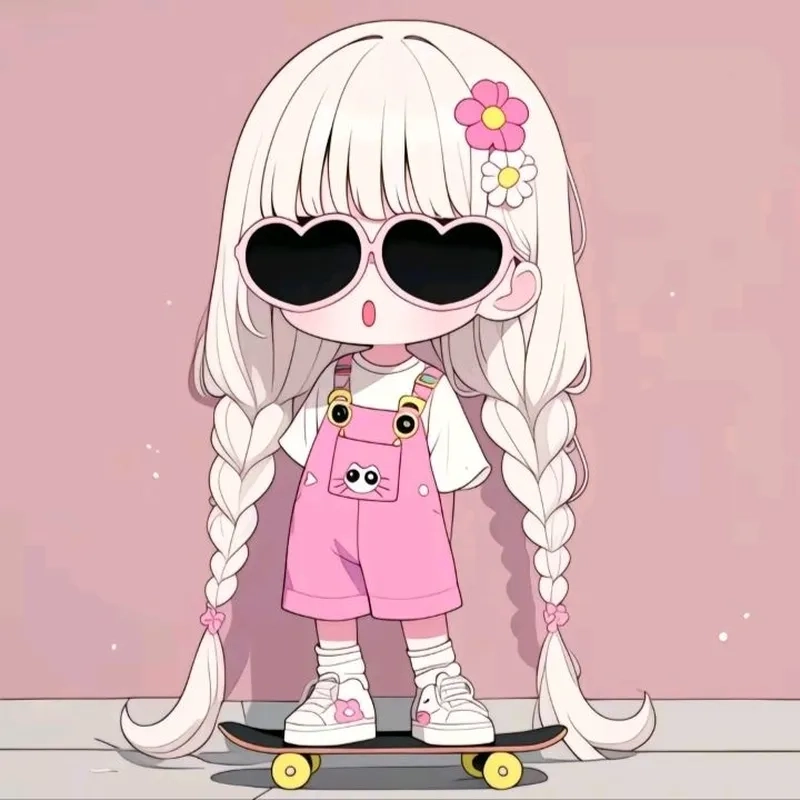 Thay diện mạo với avatar anime girl cute chibi xinh xắn