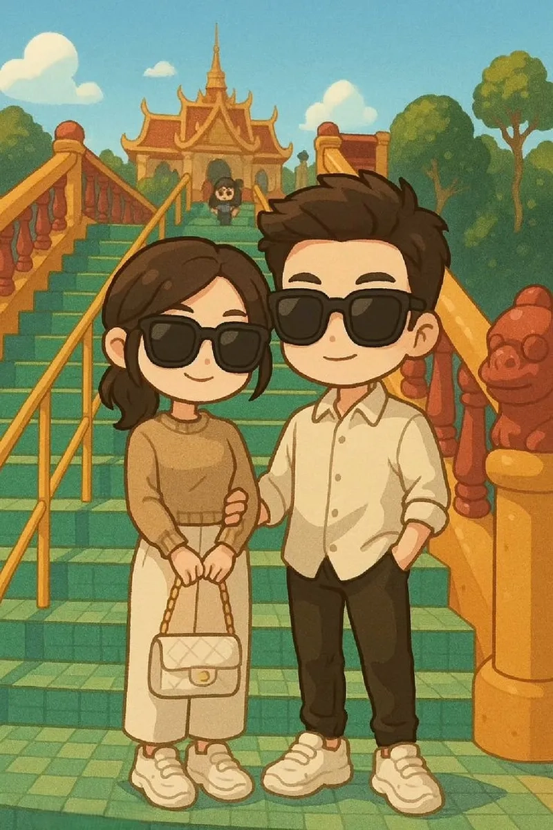 Thưởng thức vẻ đáng yêu của chibi avatar cặp đôi ảnh cute cực xinh