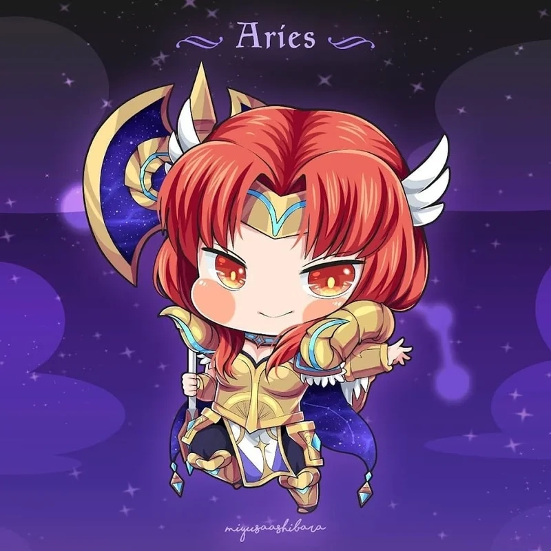 Thỏa sức sưu tập cung bạch dương nữ chibi siêu xinh