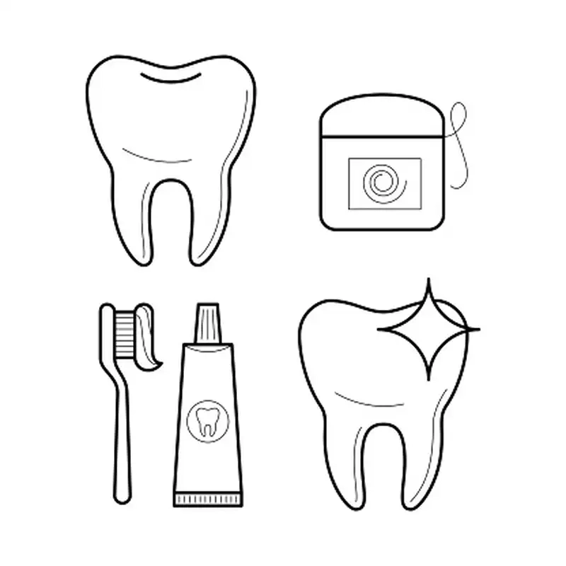 Hình ảnh tranh tô màu bàn chải đánh răng dễ thương giúp bé hứng thú