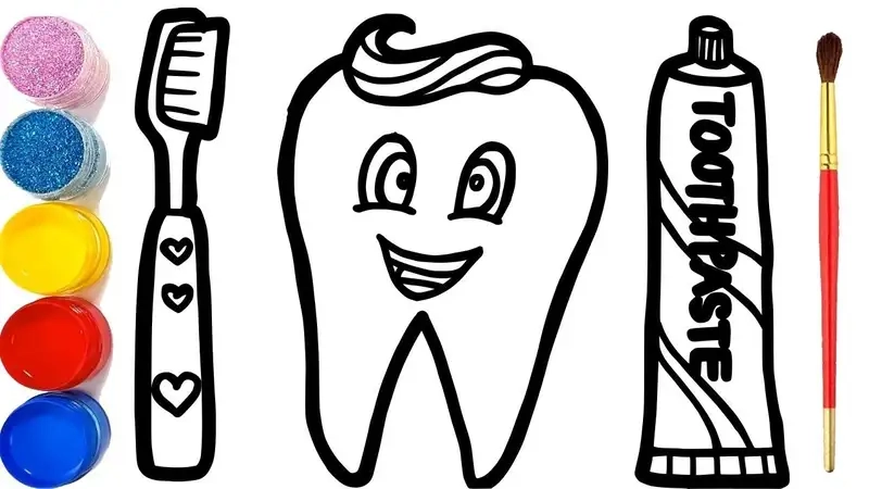 Rèn luyện kỹ năng sáng tạo qua bộ sưu tập vẽ bàn chải đánh răng đẹp