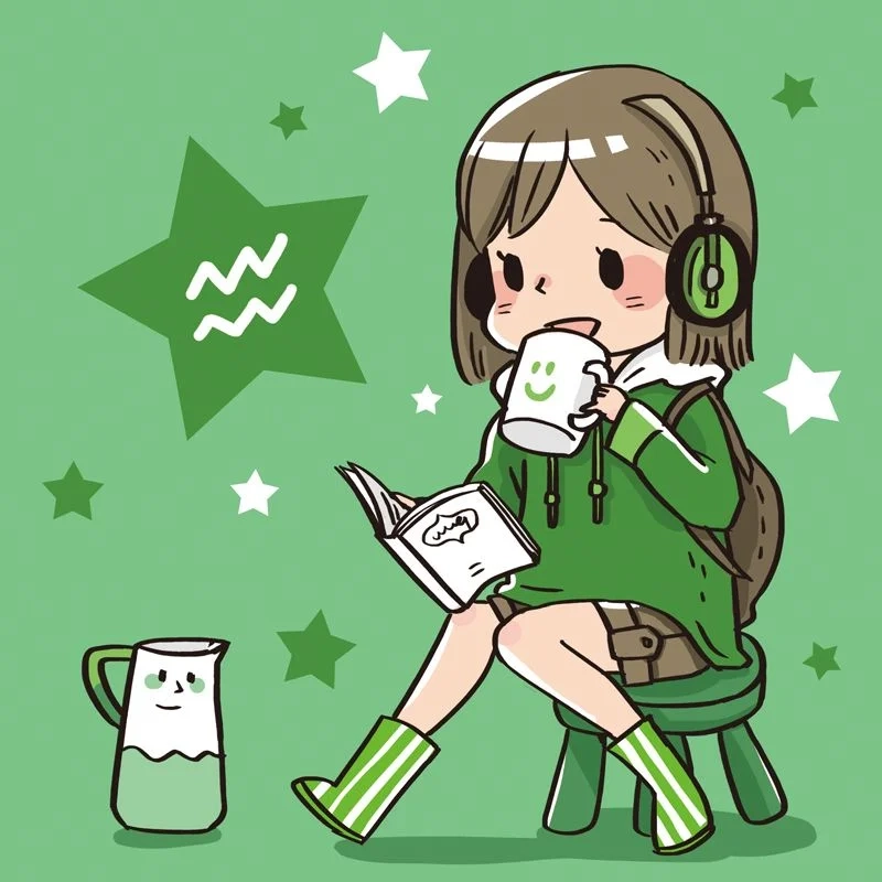 Ngắm bộ sưu tập cung bảo bình nữ chibi lung linh