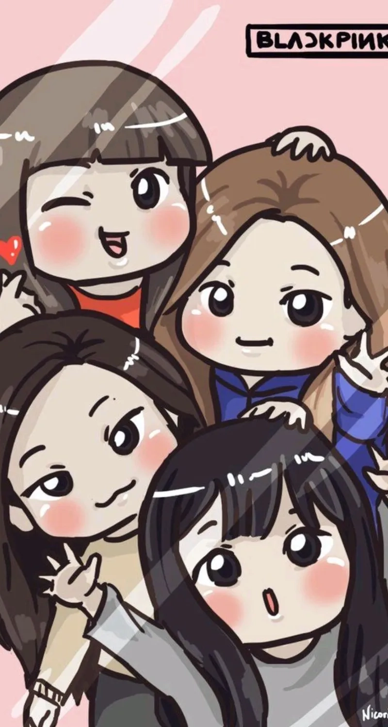 Biến màn hình trở nên sống động nhờ hình nền blackpink chibi