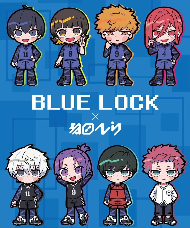 Thả tim với blue lock chibi siêu đáng yêu