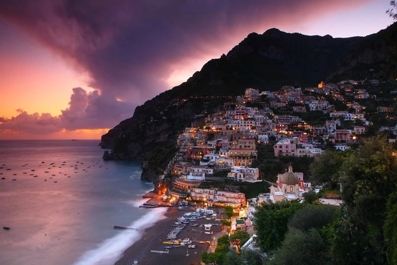 Tìm về bờ biển Amalfi 4k