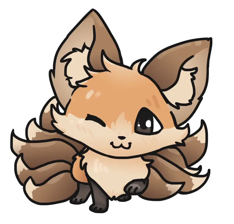 Ngắm nhìn ảnh cáo chibi cute dễ thương ngộ nghĩnh