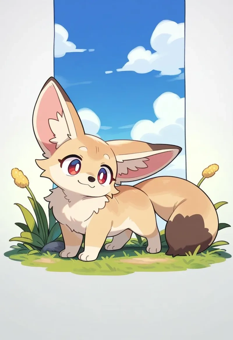 Ngắm trọn bộ hình con cáo chibi đáng yêu hút mắt