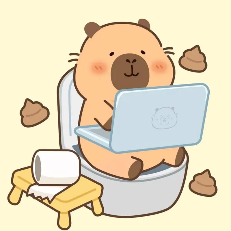 Bộ sưu tập capybara cute chibi khiến ai cũng mê