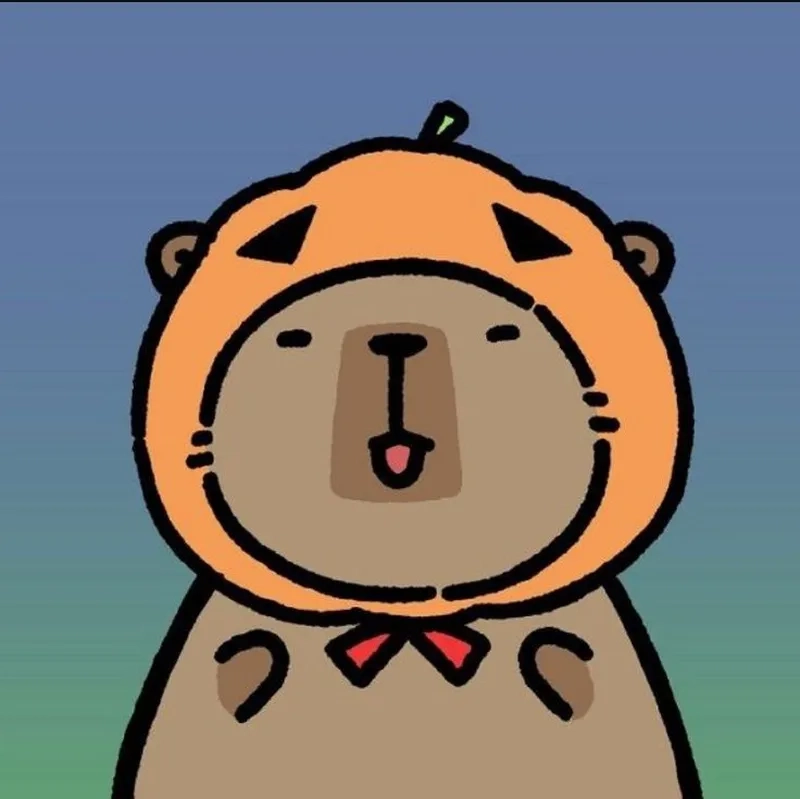 Ngất ngây cùng ảnh capybara cute chibi siêu dễ thương