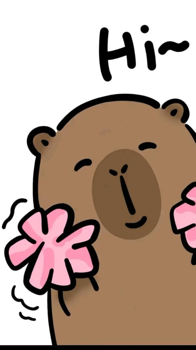 Thưởng thức bộ sưu tập ảnh capybara chibi cute