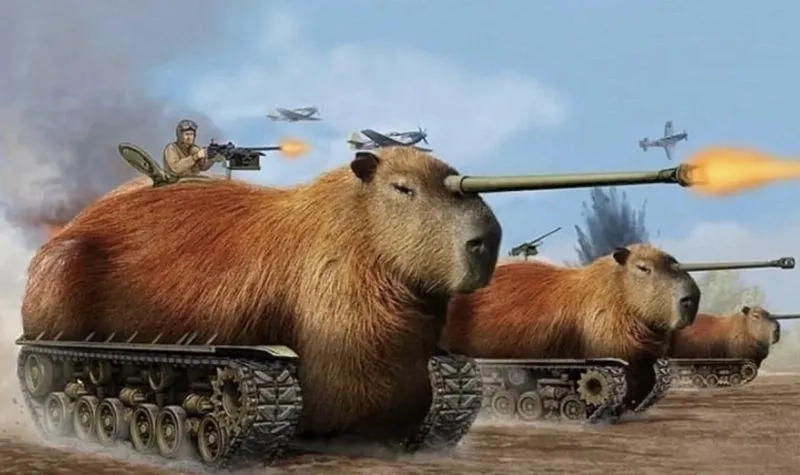 Đắm chìm trong cảm xúc cùng capybara anime meme siêu đáng yêu