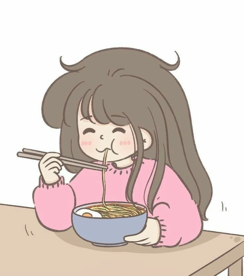 Điện thoại thêm sinh động cùng đồ ăn chibi cute