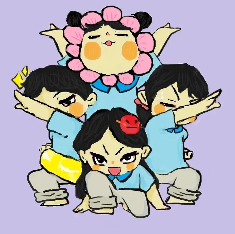 Trang trí màn hình với hình nền chibi bạn bè cực chất