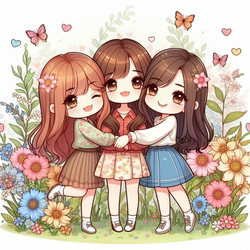 Ngắm nhìn kho bạn bè chibi siêu ngộ nghĩnh