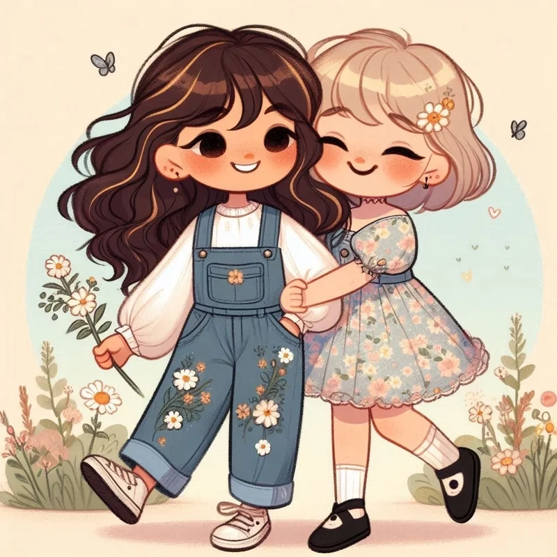 Chiêm ngưỡng bộ hình bạn bè chibi cực ngọt ngào