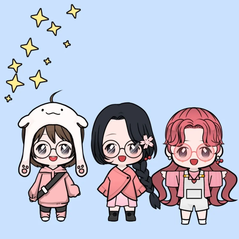 Bộ sưu tập hot trend ảnh chibi bạn bè dễ thương