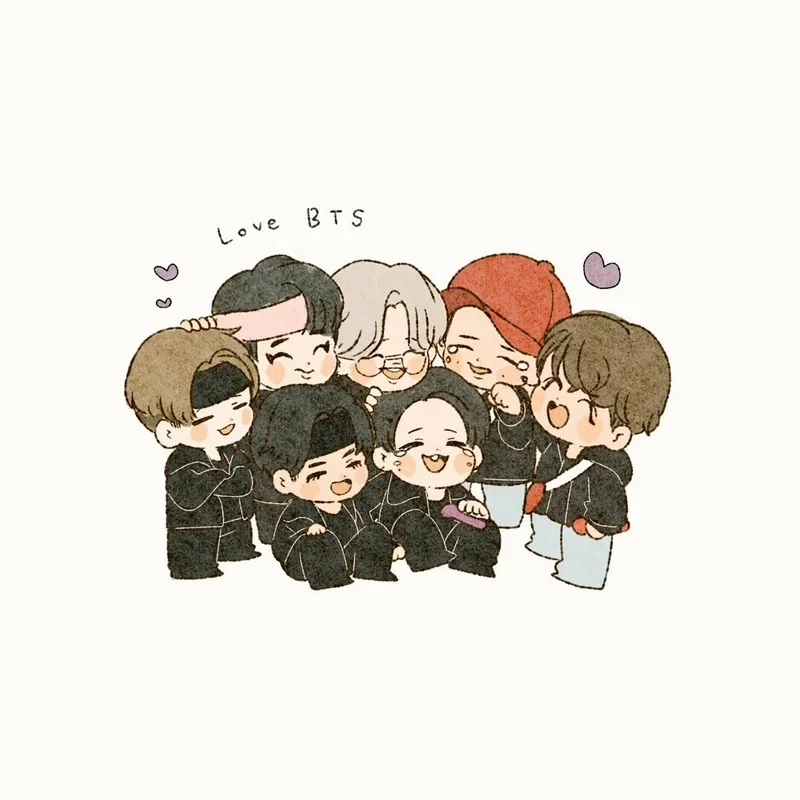 Tạo avatar độc đáo cùng avatar bts chibi