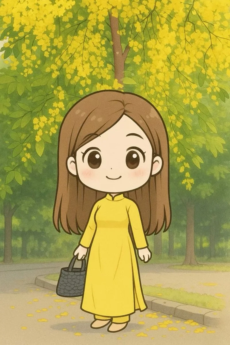 Đổi avatar cùng ảnh chibi cô giáo cực xinh