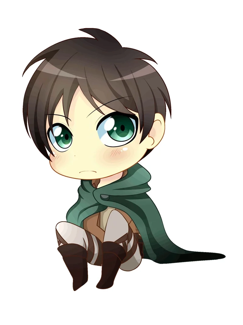 Thả tim với eren chibi siêu đáng yêu