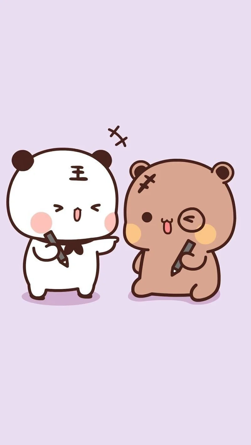 Cực xinh với hình gấu chibi dễ thương siêu hot