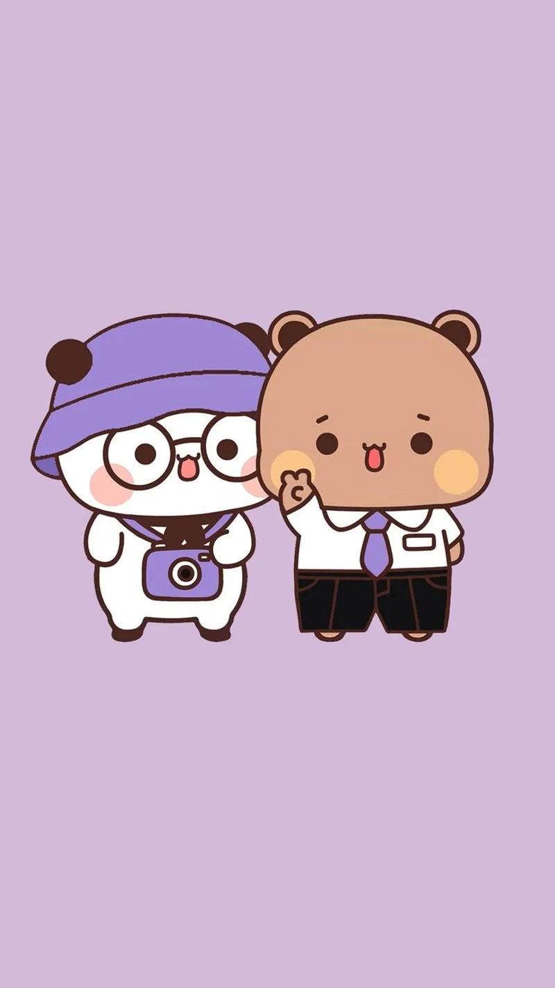 Ngọt ngào cùng hình gấu cute chibi cực đáng yêu