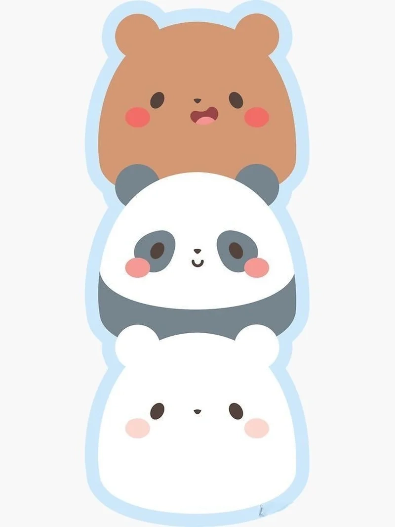 Ngắm nhìn ảnh chibi gấu siêu xinh