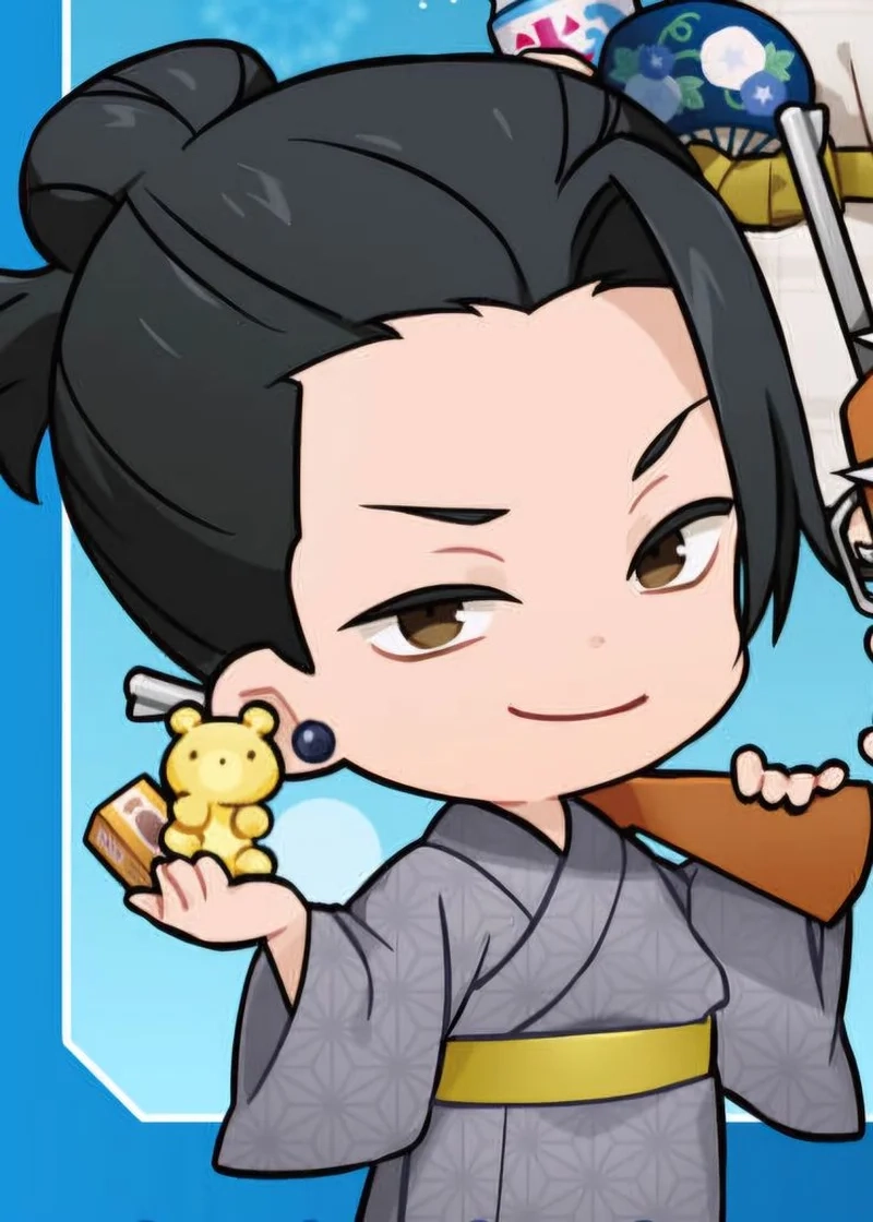 Tận hưởng vẻ dễ thương của kawaii geto chibi