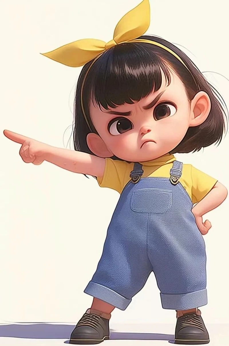 Cảm xúc rực rỡ qua ảnh anime chibi tức giận