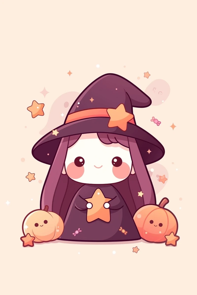 Tỏa sáng đêm hội cùng halloween chibi cute