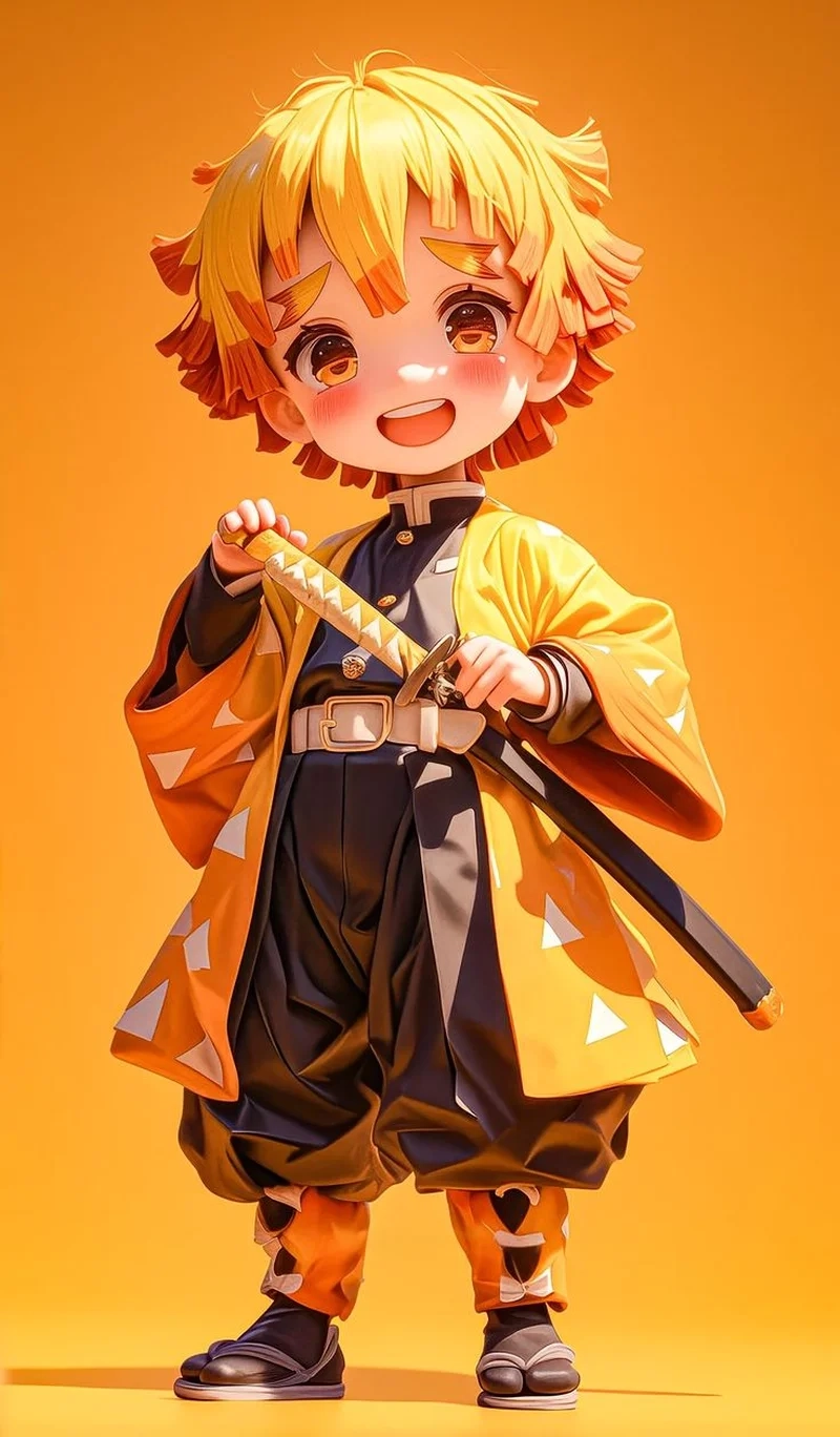 Trang trí màn hình với hashira chibi wallpaper sinh động