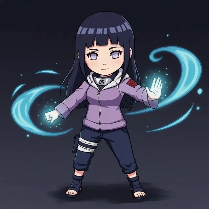 Tải về phiên bản PNG dễ thương hinata chibi png