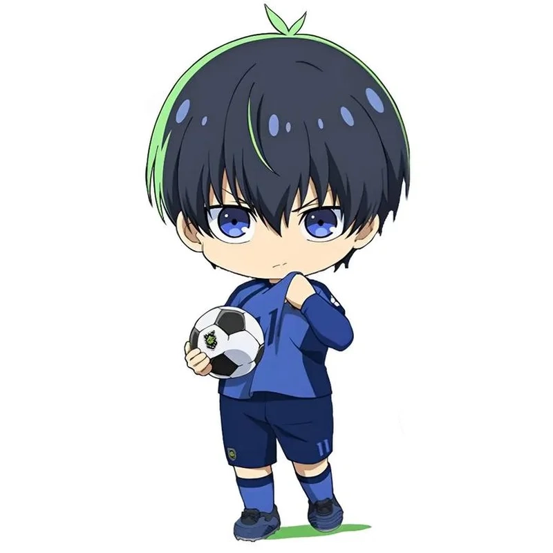 Trưng bày phiên bản mini đáng yêu chibi isagi yoichi
