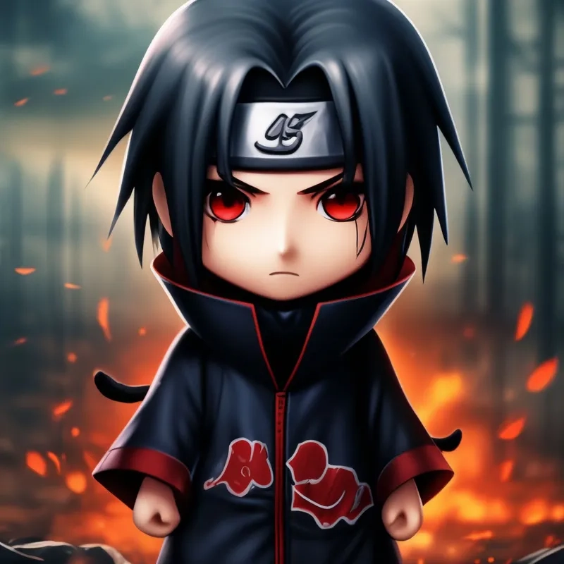 Trang trí sổ tay với itachi chibi pin dễ thương