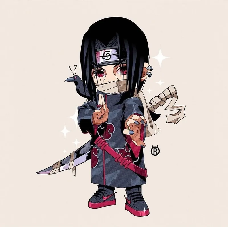 Fan art tuyệt đẹp với itachi chibi fanart độc quyền