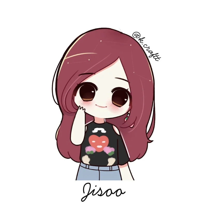 Chia sẻ niềm vui với ảnh jisoo chibi cute