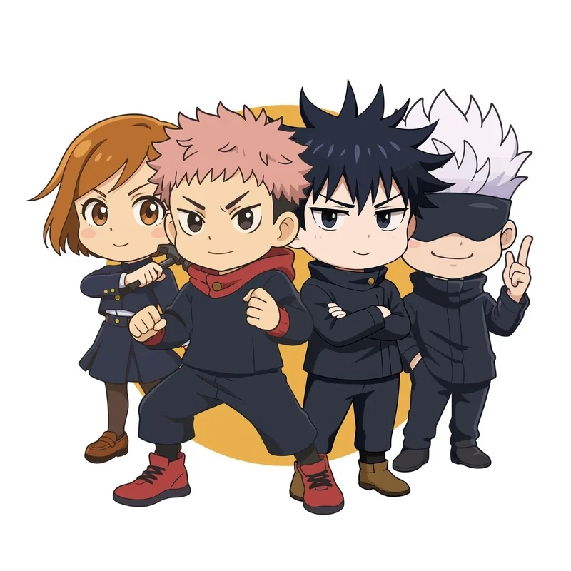 Hòa mình vào thế giới đáng yêu với jujutsu kaisen cute chibi