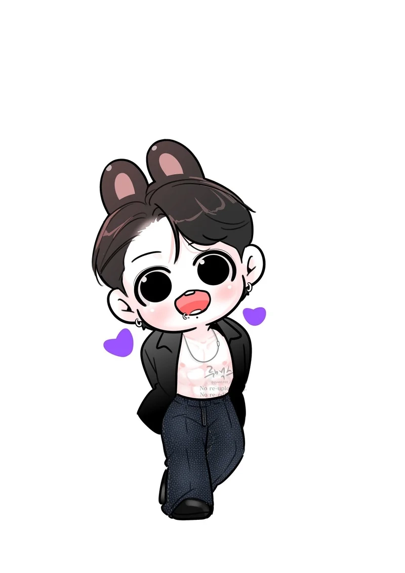Sáng tạo sticker từ jungkook chibi png dễ thương