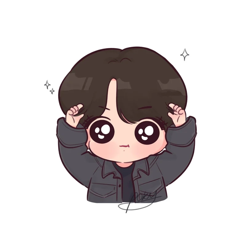 Thế giới chibi rực rỡ với ảnh jungkook chibi siêu xinh