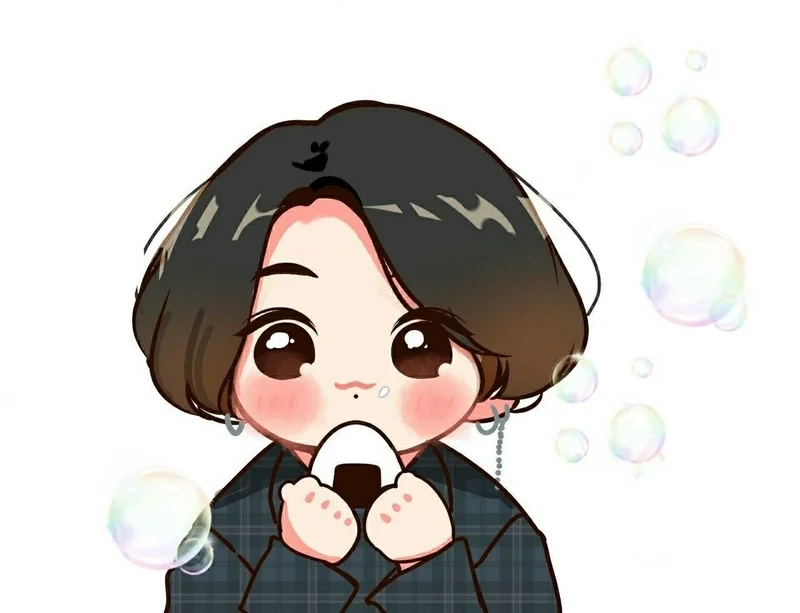 Sưu tập fan art anime jungkook bts chibi siêu xinh