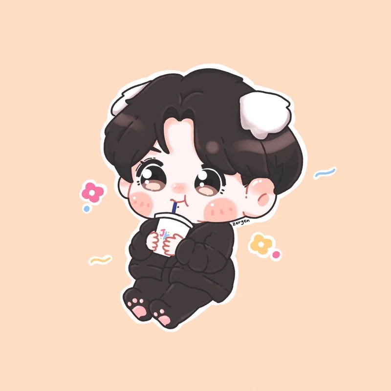 Thả tim cho bts chibi jungkook đáng yêu này